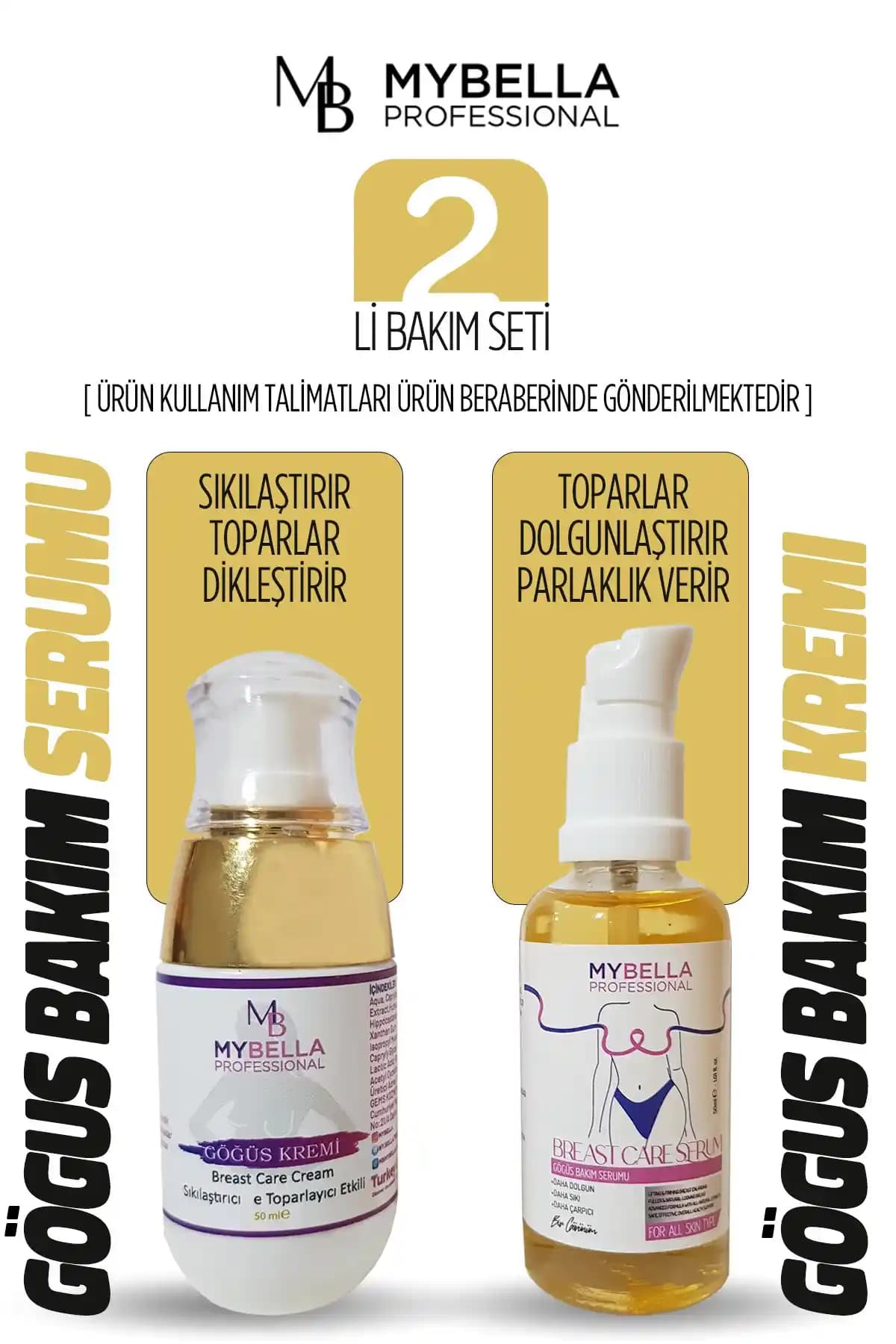 MY Bella Kozmetik 2'li Göğüs Büyütmeye Yardımcı Serumu: Doğal ve Etkili Bakım