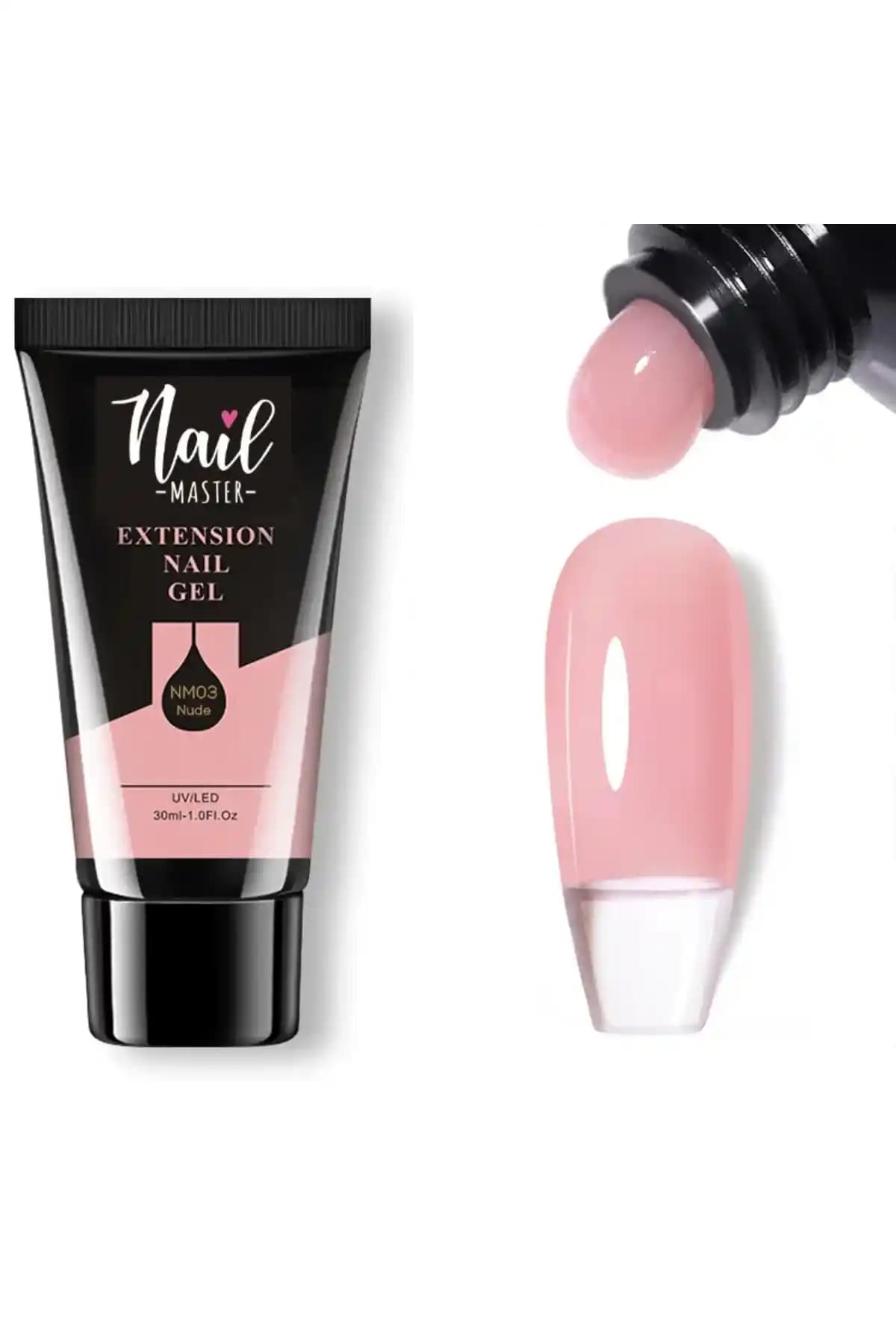 Nail Master Tırnak Uzatma Poly Jel 30ml - Doğal Görünüm ve Uzun Süre Dayanıklılık