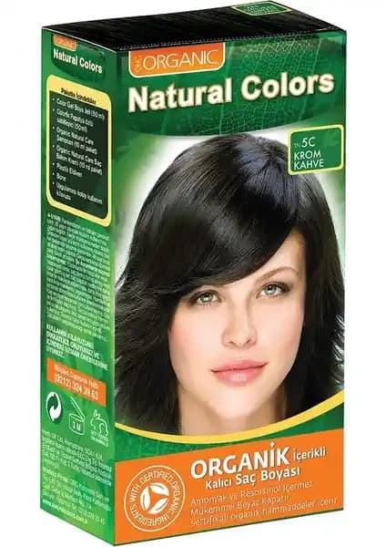 Natural Colors 5C Krom Kahve Organik Saç Boyası: Sağlıklı ve Doğal Renk Değişimi İçin Güvenilir Tercih