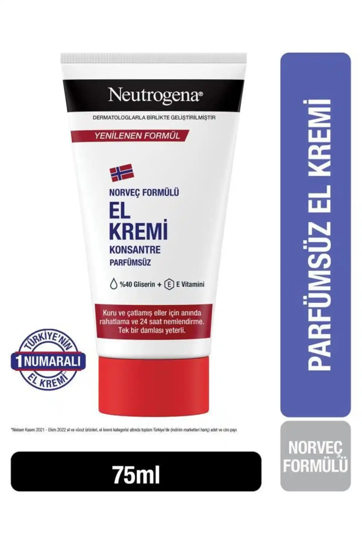 Neutrogena Norveç Formülü El Kremi Parfümsüz: Hassas ve Kuru Eller İçin Güçlü Nemlendirici