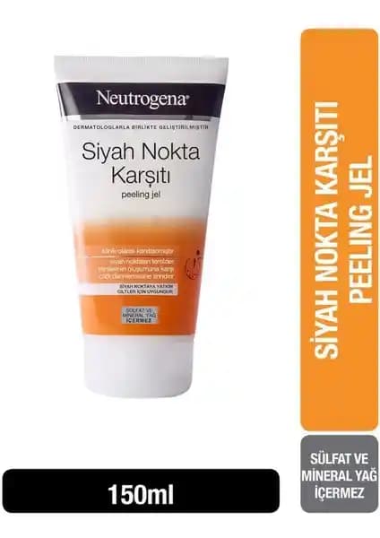 Neutrogena Siyah Nokta Karşıtı Peeling Jel ile Derinlemesine Temizlik ve Gözenek Sıkılaştırma