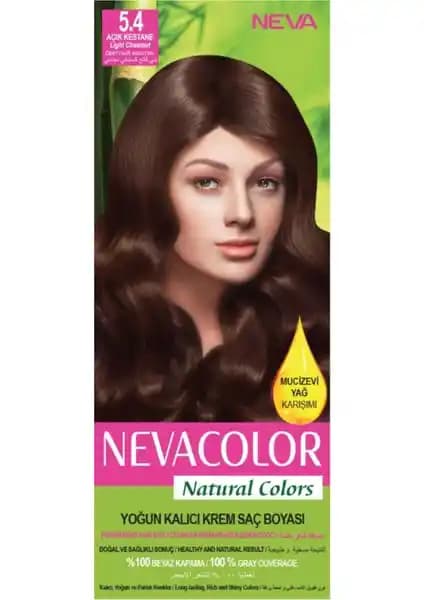 Nevacolor Natural Colors 5.4 Açık Kestane: Kalıcı ve Doğal Saç Boyası Ürünü İncelemesi
