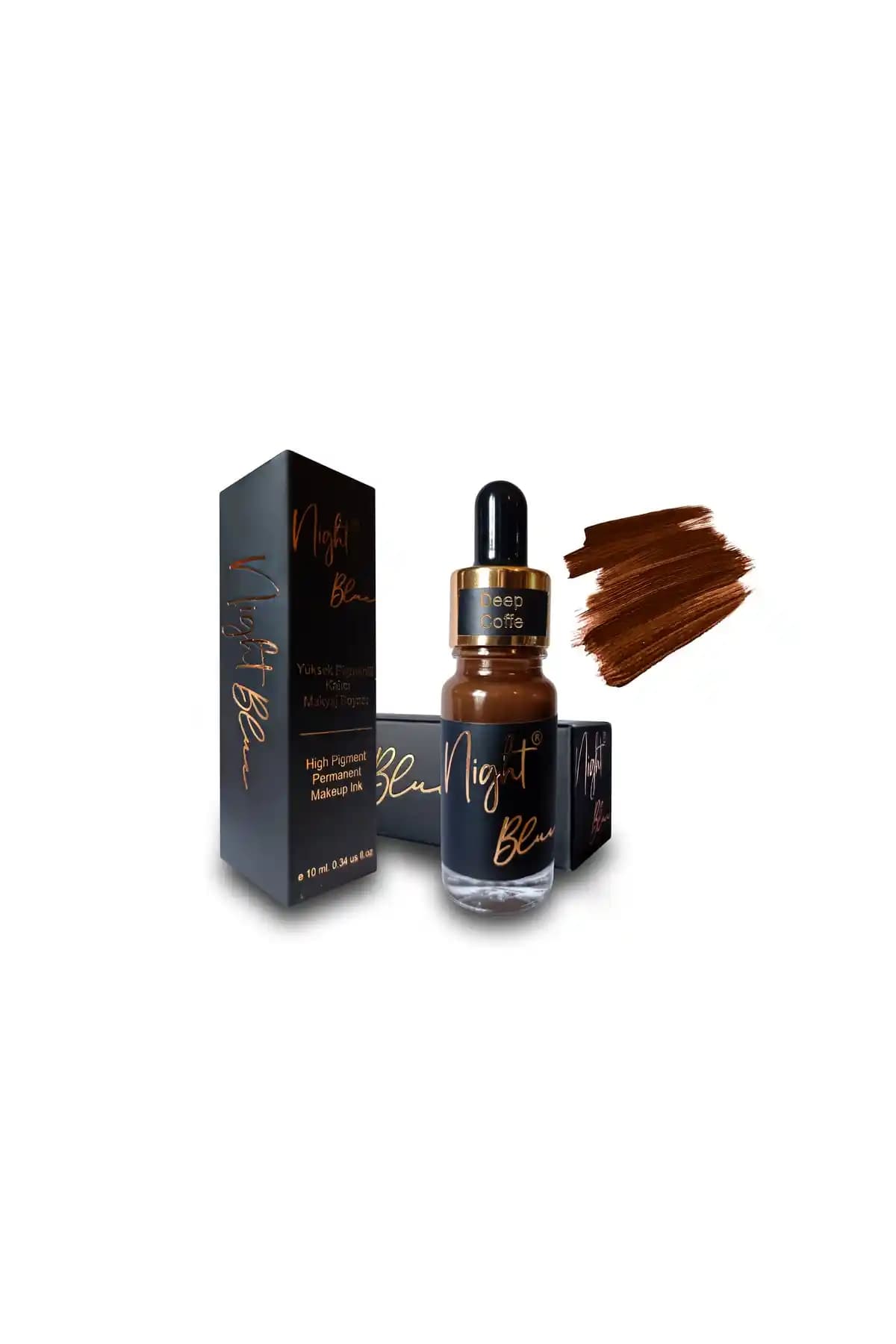 Night Blue Kalıcı Makyaj Boyası Deep Coffee Renk Seçeneği ile Uzun Süre Kalıcılık