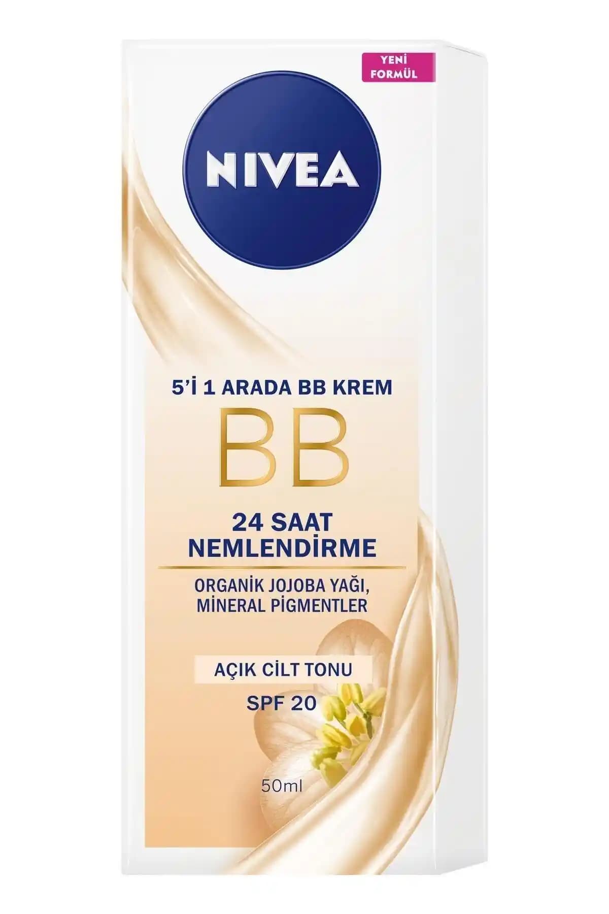 NIVEA 5 in 1 Arada BB Krem Açık Cilt Tonu Günlük Kullanım İçin Uygun