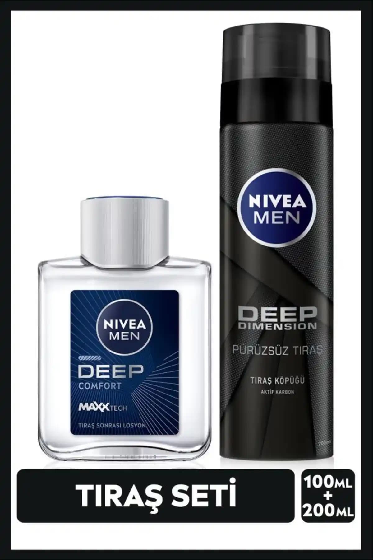 NIVEA MEN Deep Dimension Tıraş Seti ile Konforlu ve Güvenilir Erkek Bakımı