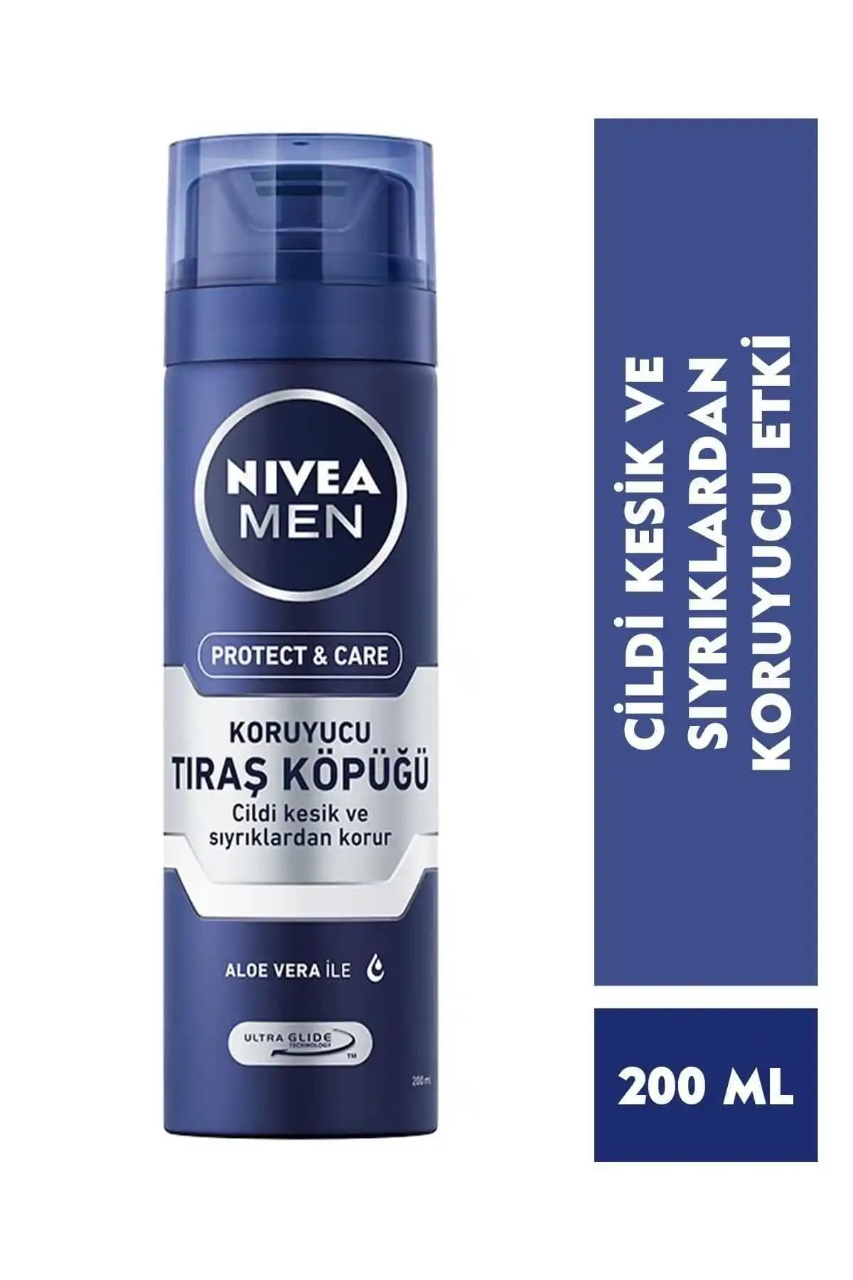 NIVEA Men Tıraş Köpüğü Nemlendirici Aloe Vera 200 ml Erkek Bakımında Güncel ve Güvenilir Tercih