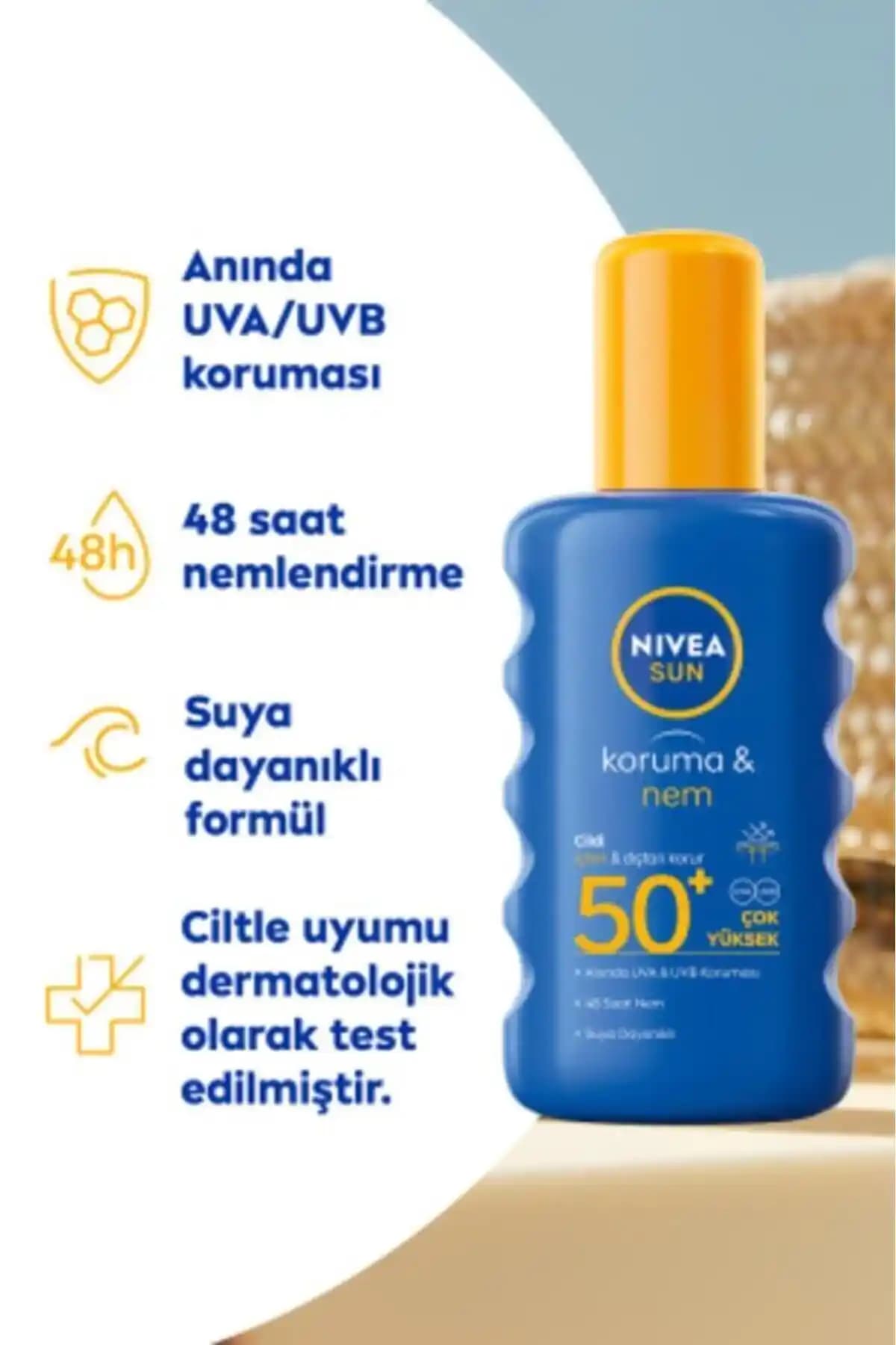 NIVEA SUN SPF50+ Yüksek Güneş Koruyucu Nemlendirici Vücut Spreyi Özellikleri ve Kullanım Rehberi