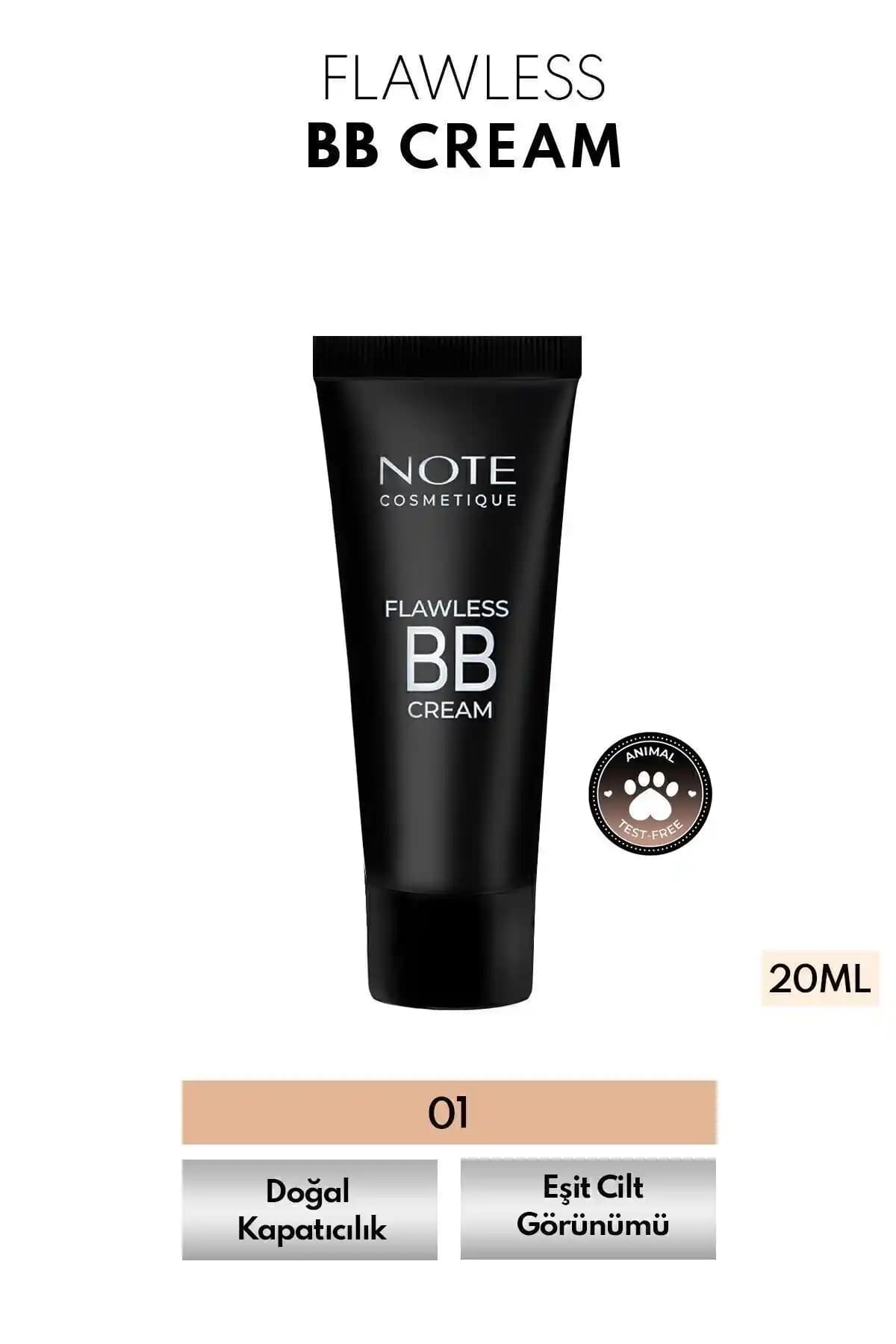 Note Cosmetics Flawless BB Cream: Doğal ve Işıltılı Bir Cilt İçin Günlük Kullanım Uygun Ürün