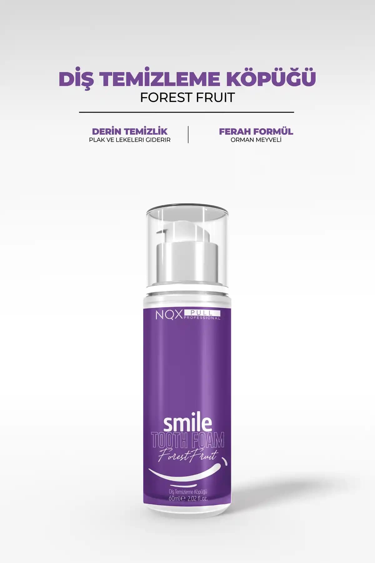 NQX PULL Diş Macunu Köpük Doğal ve Etkili Beyazlatma Çözümü Türkiye Menşei