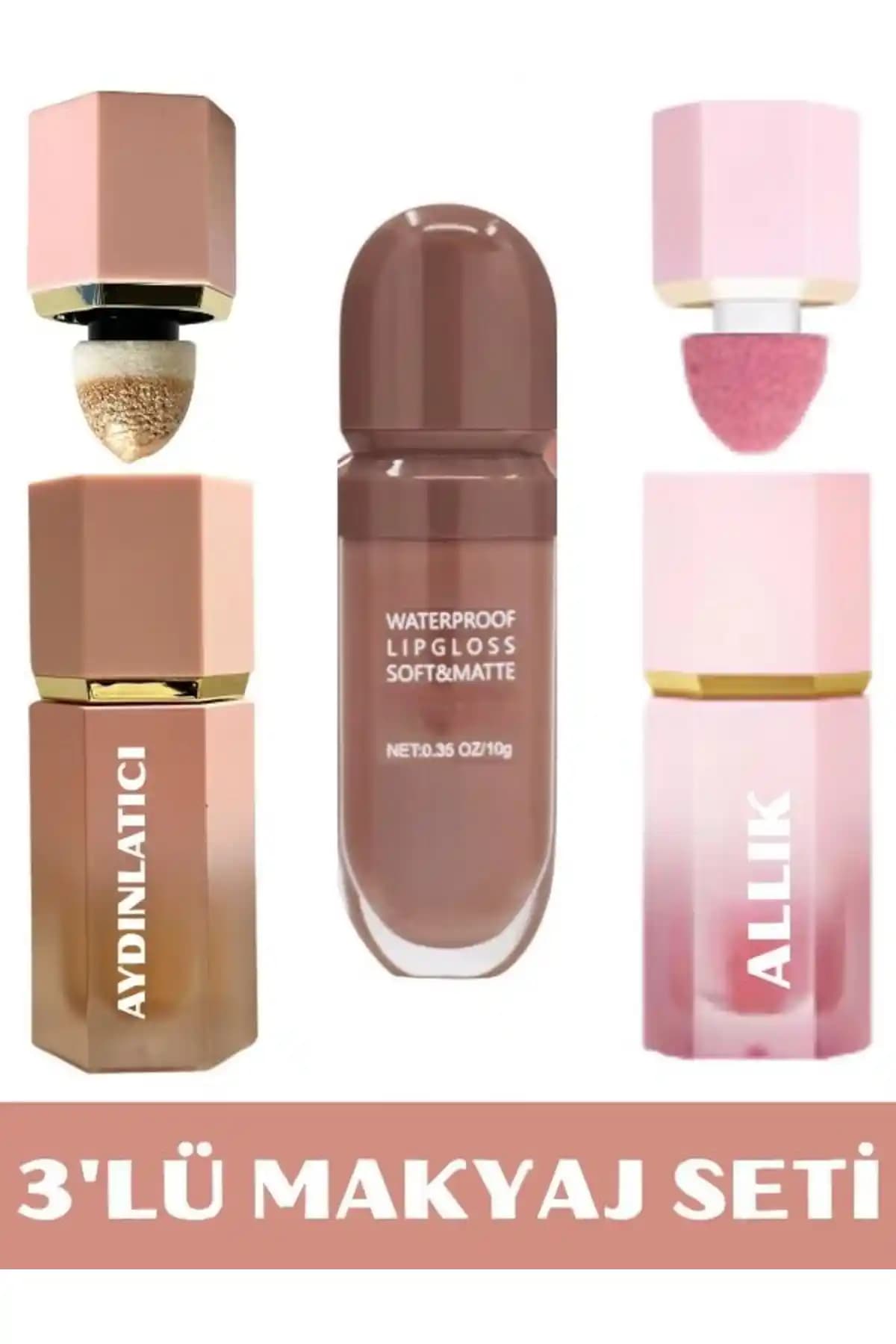 Nunuko 3'lü Makyaj Seti Günlük Kullanım İçin Pratik ve Kaliteli Çözüm