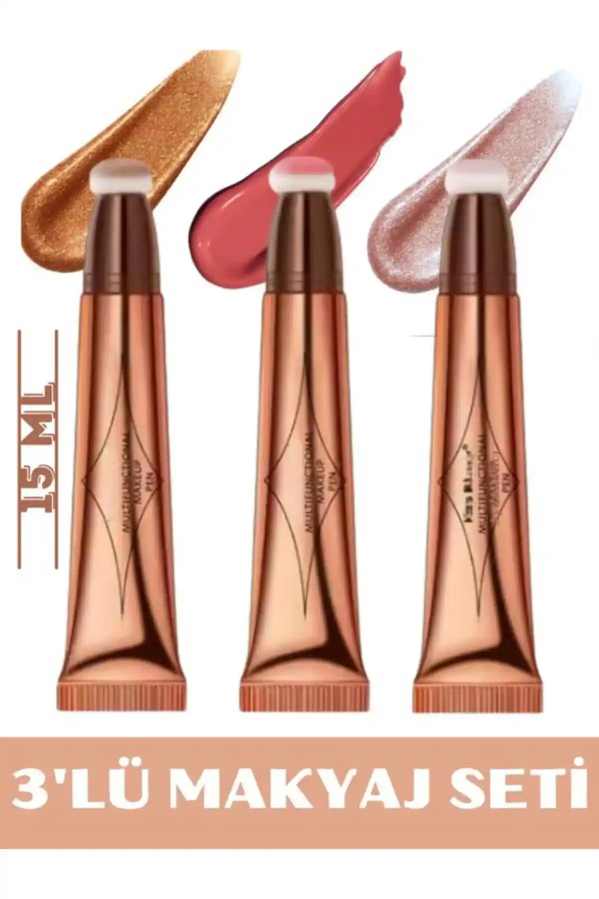 NUNUKO 3'lü Sünger Başlıklı Makyaj Seti: Çok Yönlü ve Kullanışlı Cilt Bakım ve Makyaj Çözümü