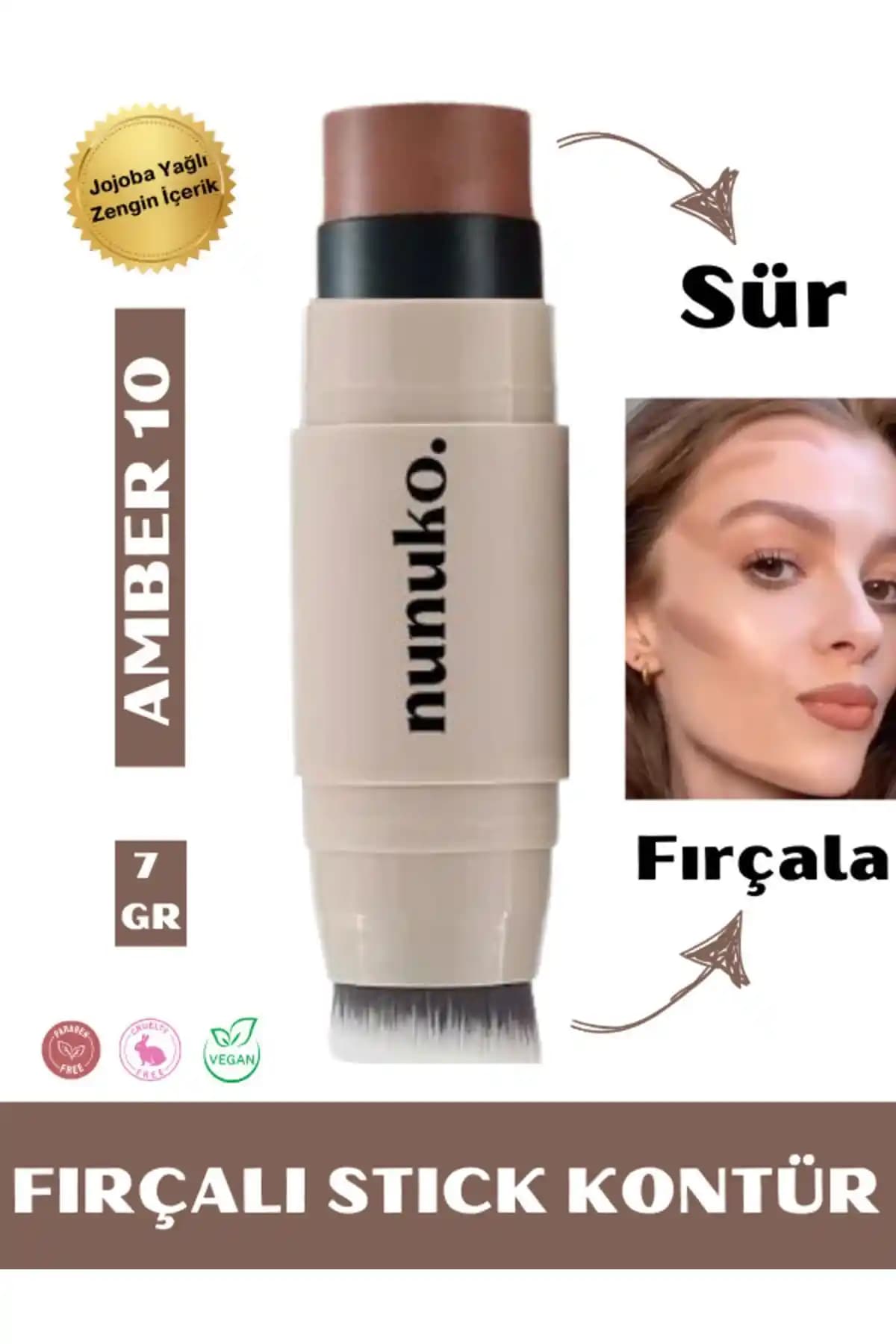 Nunuko Milky Jelly 2'si 1 Arada Çift Taraflı Fırçalı Stick Kontür Ürünü İncelemesi