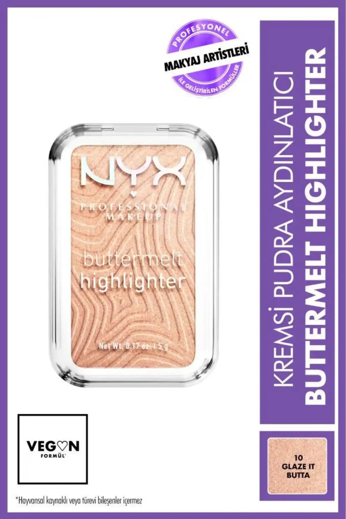 NYX Buttermelt Highlighter: Doğal ve Parlak Görünüm İçin Mükemmel Seçenek