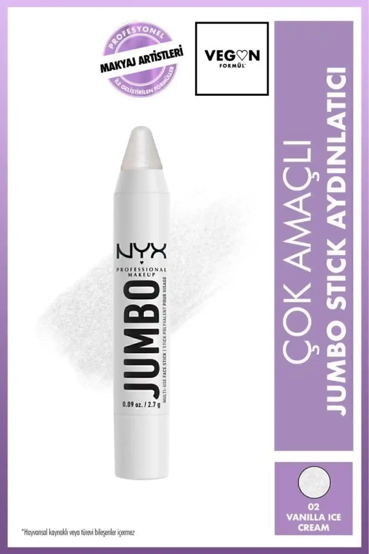 NYX Jumbo Face Stick Vanilla Ice Cream Çok Amaçlı Aydınlatıcı Ürün İncelemesi ve Kullanım İpuçları