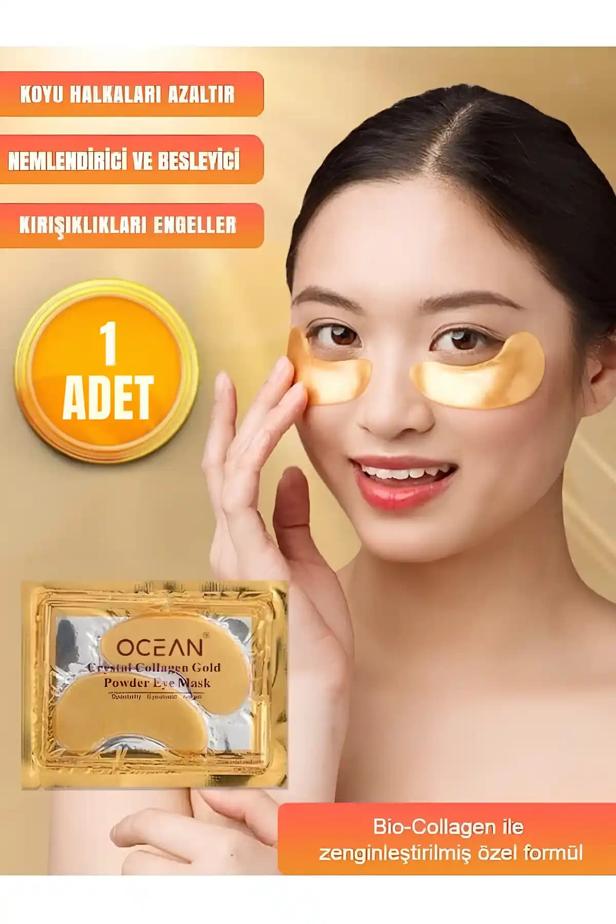 Ocean Altın Maske ile Göz Altı Bakımında Yenilikçi Bio-Collagen İçeriği
