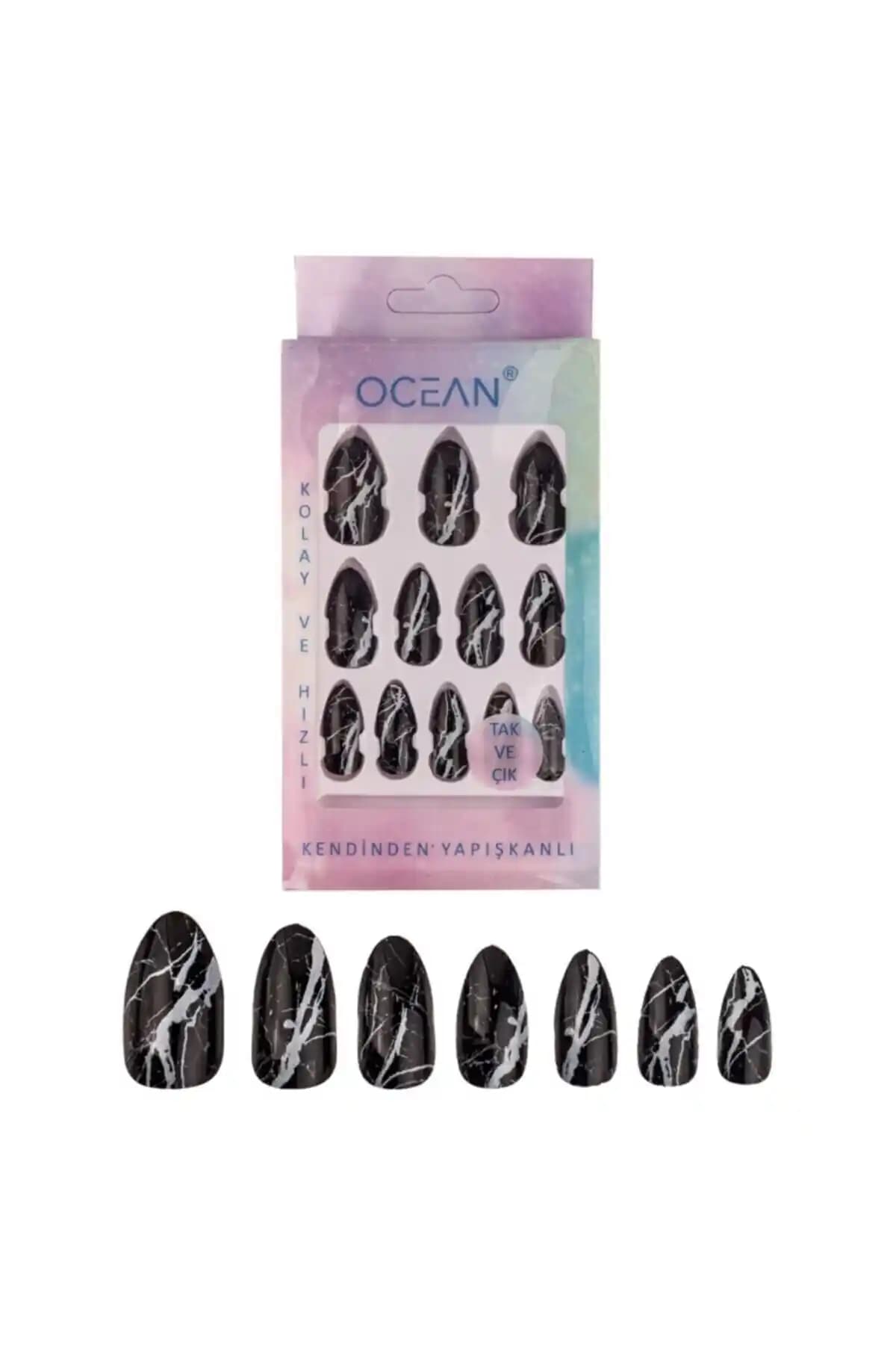 Ocean Badem Batik Desenli Ebruli Tak ve Çık Takma Tırnak Ürünü Detaylı İnceleme ve Kullanıcı Yorumları