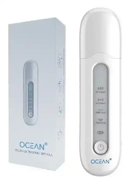 Ocean Ultrasonik Spatula ile Derinlemesine Yüz Temizliği ve Siyah Nokta Azaltma Cihazı
