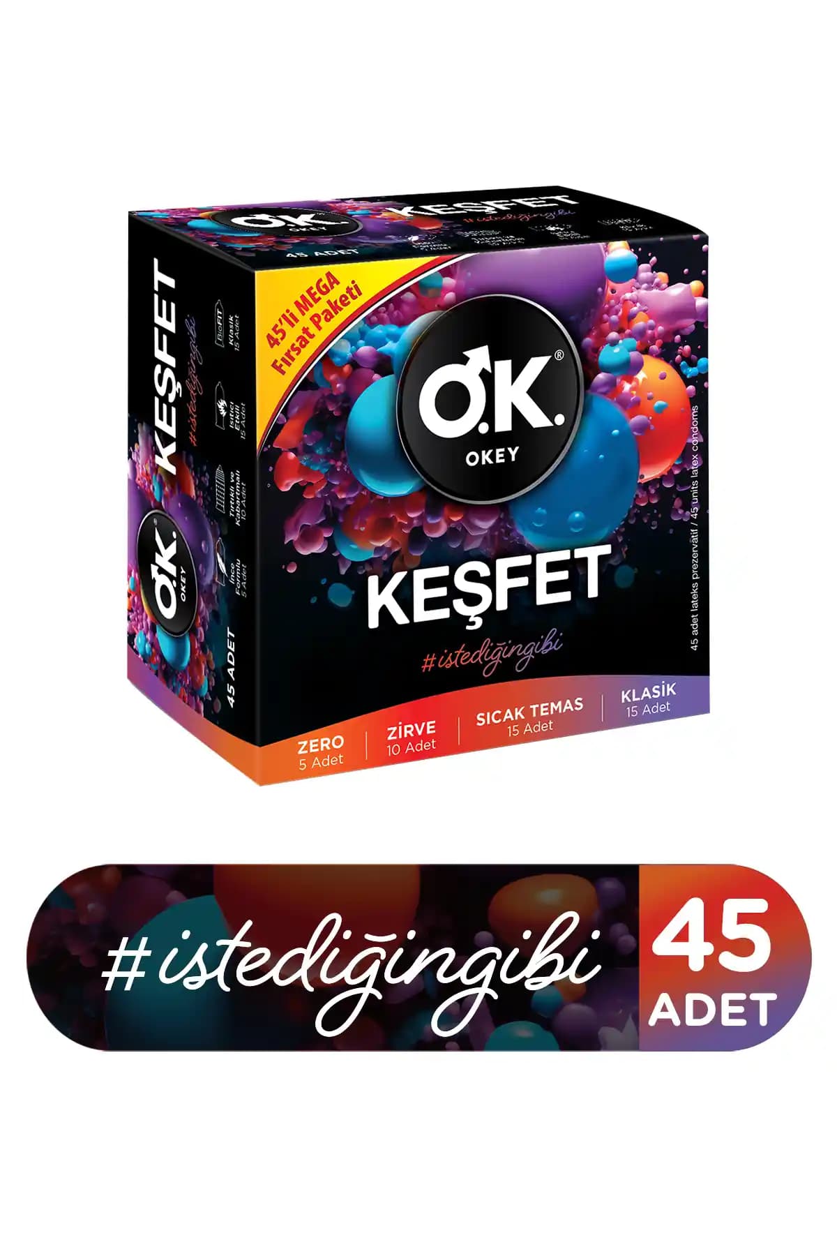 Okey Keşfet 45’li Prezervatif: Güvenli ve Konforlu Kullanım İçin Uygun Seçenekler