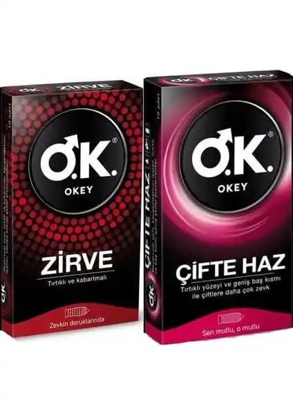Okey Zirve ve Okey Çifte Haz Prezervatifleri: Güvenlik ve Konfor Sunan 10'lu Paketler