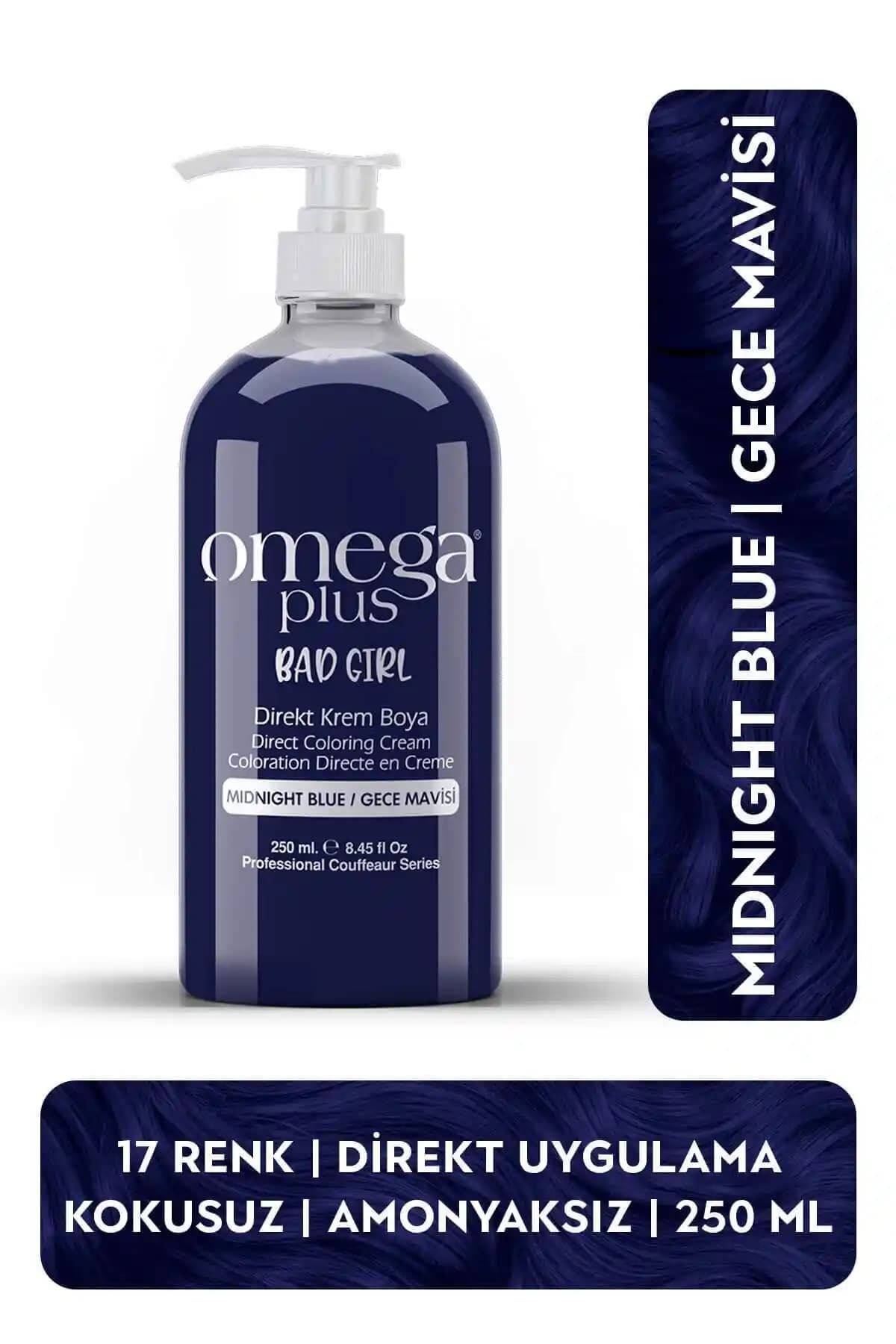 Omega Plus Bad Girl Gece Mavisi Saç Boyası: Güvenilir ve Canlı Renk Seçeneği