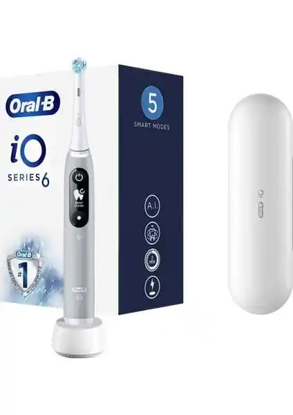 Oral-B iO 6 Şarjlı Diş Fırçası Gri: Modern Tasarım ve Gelişmiş Temizlik Özellikleri