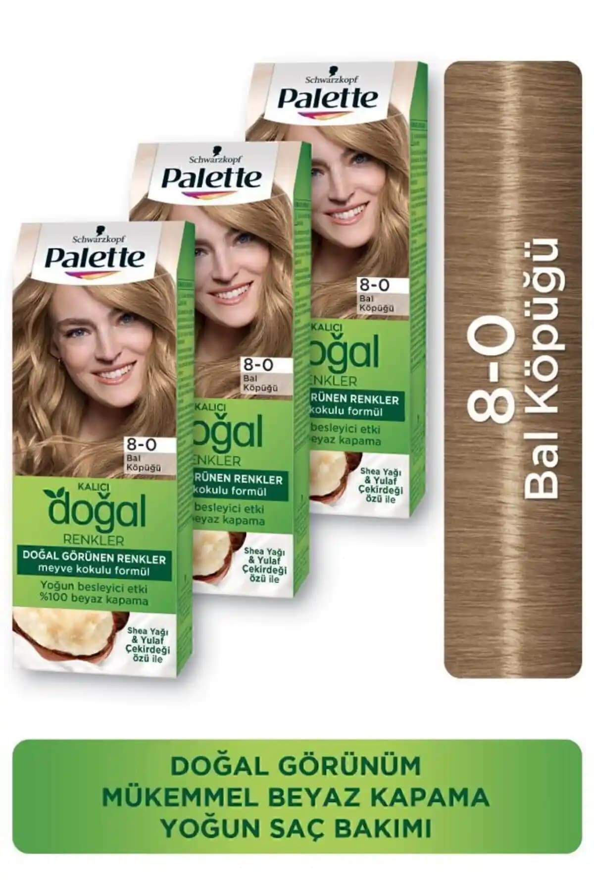 Palette Kalıcı Doğal Renkler 8-0 Bal Köpüğü Shea Yağı Saç Boyası İncelemesi ve Kullanım İpuçları