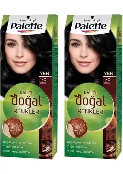 Palette Kalıcı Doğal Renkler Siyah Saç Boyası: Kalıcılık ve Doğallık Sunan Profesyonel Ürün