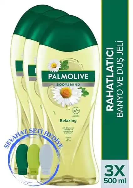 Palmolive Doğal Papatya Özlü Rahatlatıcı Duş Jeli 500 ml, Sürdürülebilir ve Hassas Ciltler İçin