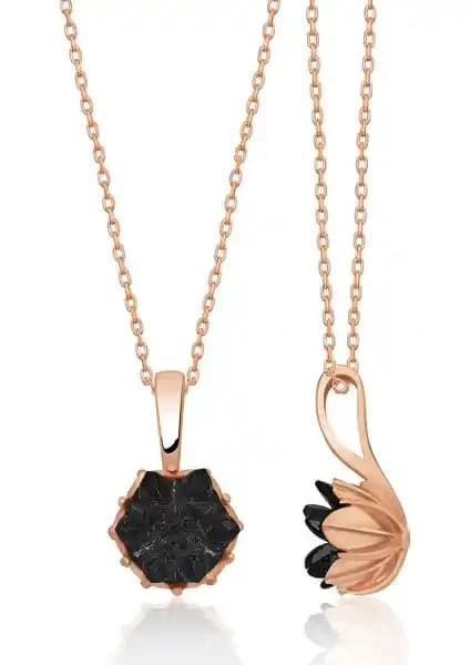 Papatya Silver Lotus Çiçeği Taşlı Kadın Kolye Şıklık ve Zarafetin Modern Temsilcisi