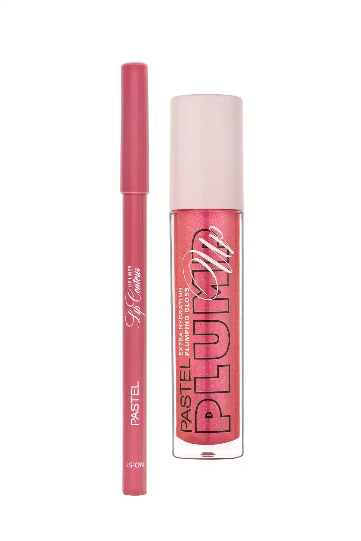 Pastel Plumping Gloss 206 Lip Contour Dudak Kalemi ve Parlak Gloss ile Dolgun ve Canlı Dudaklar