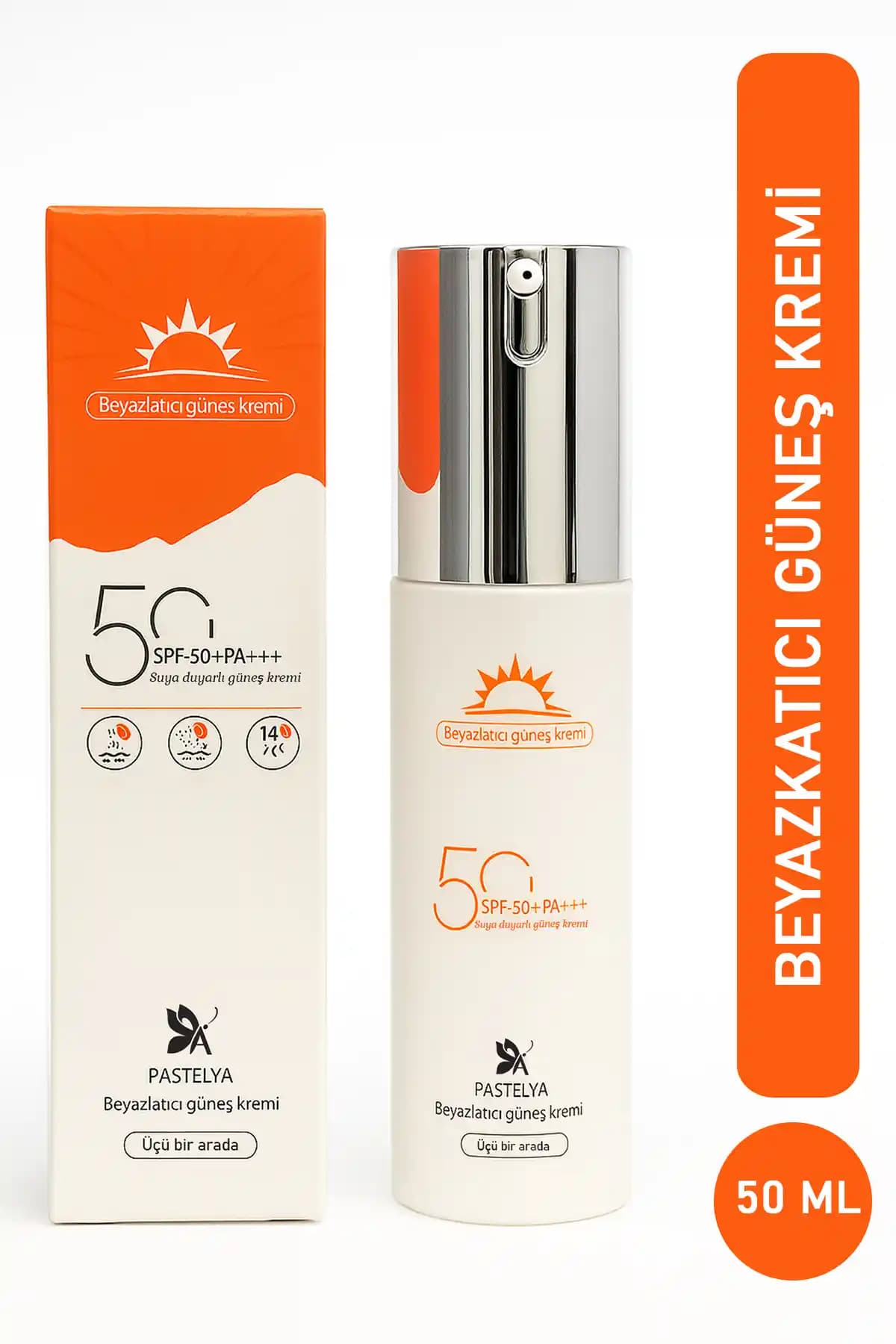 Pastelya Beyazlatıcı Güneş Kremi SPF 50+ PA+++ ile Güçlü ve Hassas Cilt Koruması