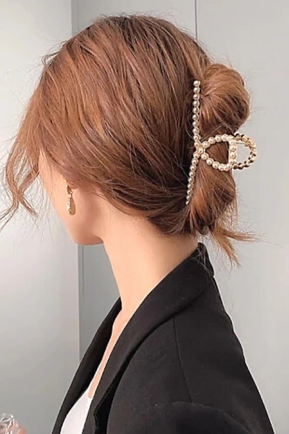 PETEK AKSESUAR Incili Büyük Kalite Mandal Toka: Şıklık ve İşlevselliğin Bir Arada Sunumu