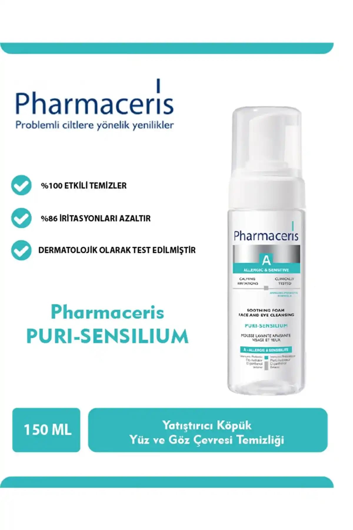 Pharmaceris Pharma-ceris A Puri Sensilium Soothing Foam Hassas ve Nemlendirici Yüz Temizleme Köpüğü