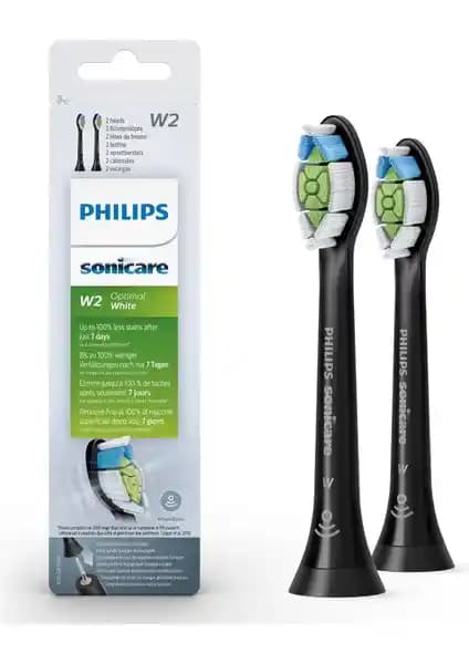 Philips Sonicare HX6062/13 Şarjlı Diş Fırçası 2'li Yedek Başlık Seti Siyah