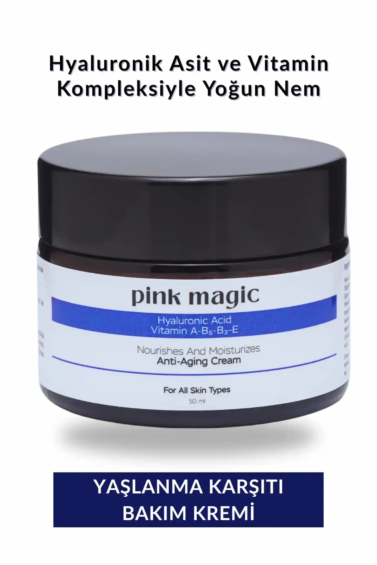 Pink Magic Yaşlanma ve Kırışıklık Karşıtı Yüz Kremi Doğa Dostu ve Etkili Bakım Ürünü