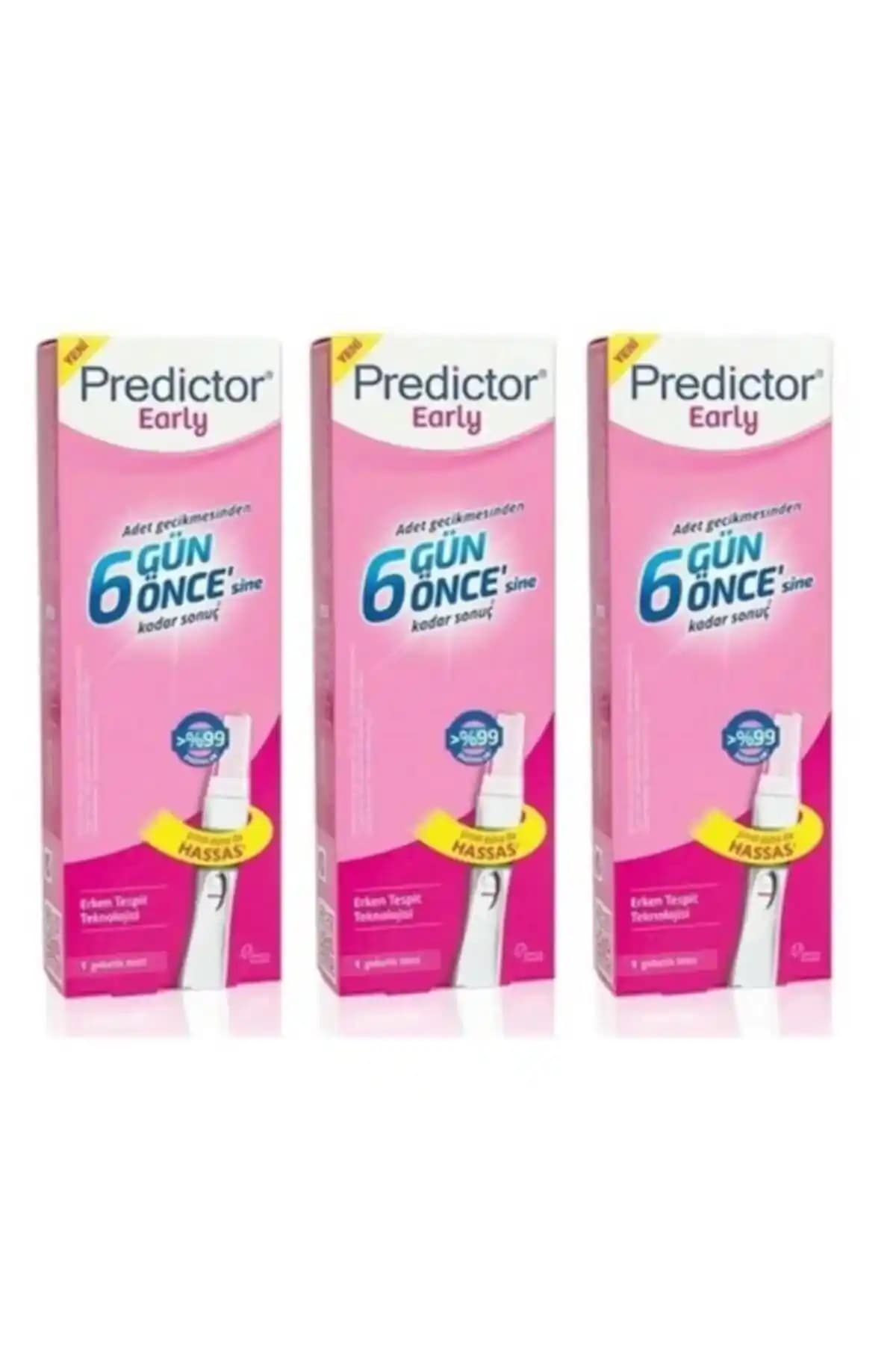 Predictor Pre<dı>ctor Erken Gebelik Testi 3'lü Paket Güvenilir ve Kullanımı Kolay Bir Çözüm