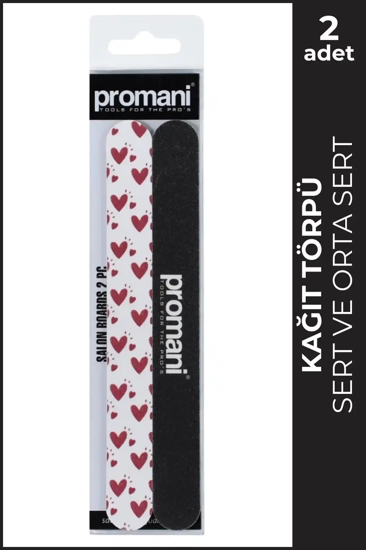 Promani 2'li Kağıt Törpü Seti Siyah ve Desenli Tırnak Bakımında Pratik Çözüm