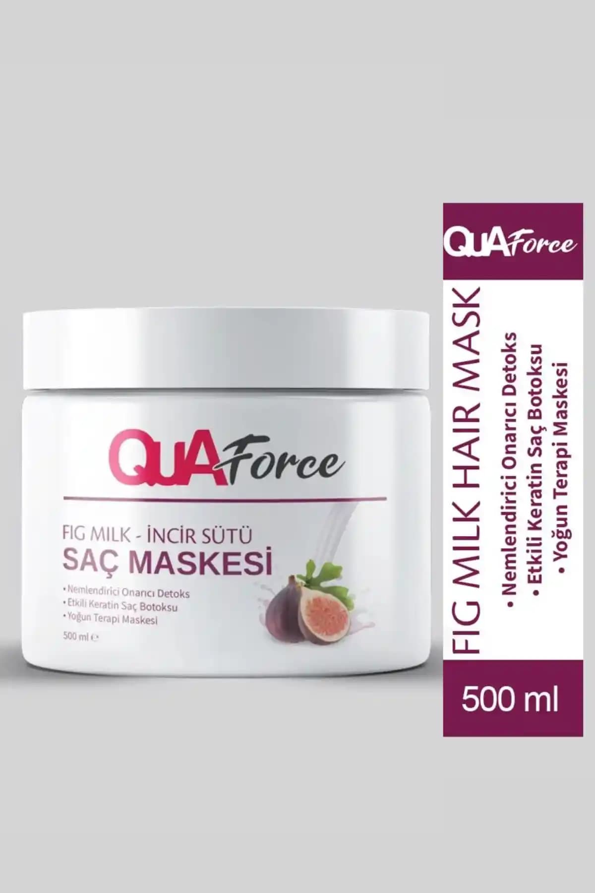 QUAforce Incir Sütü Saç Maskesi: Doğal ve Etkili Saç Bakımı İçin Güçlendirici Çözüm