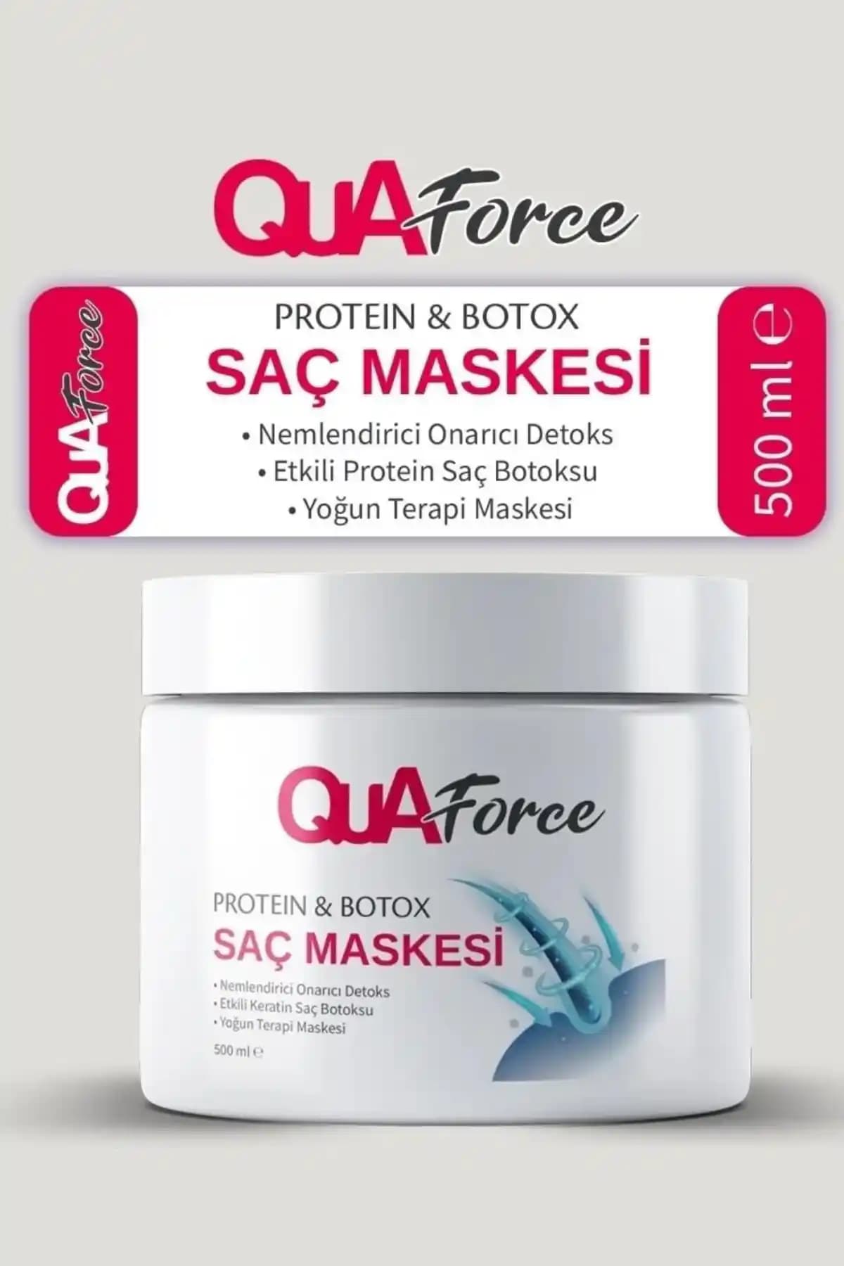 QUAforce Protein & Botoks Saç Maskesi: Güçlü, Sağlıklı ve Parlak Saçlar İçin Etkili Çözüm