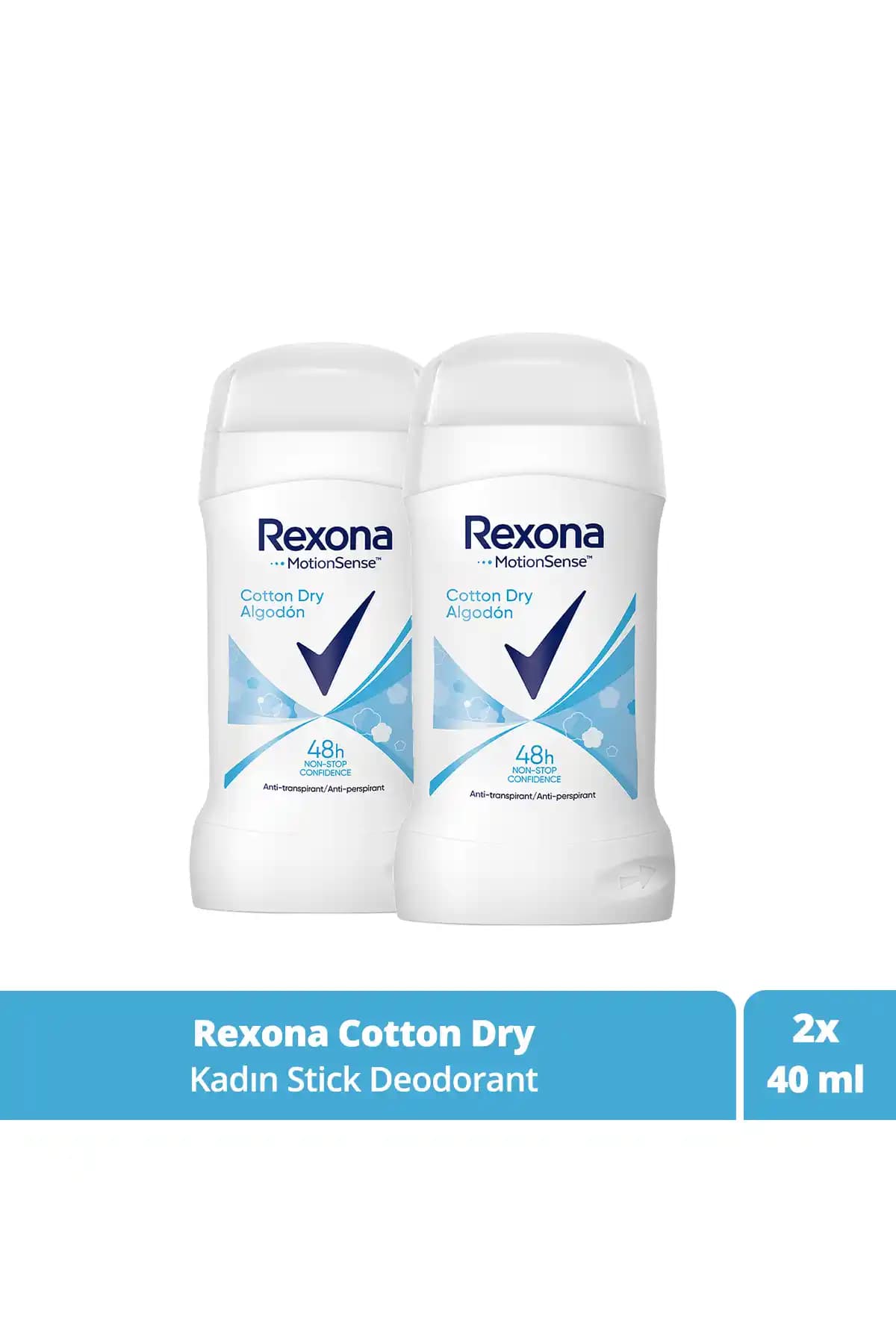 Rexona Kadın Stick Deodorant Cotton Dry Günlük Koruma ve Ferahlık Sağlayan Etkili Seçenek