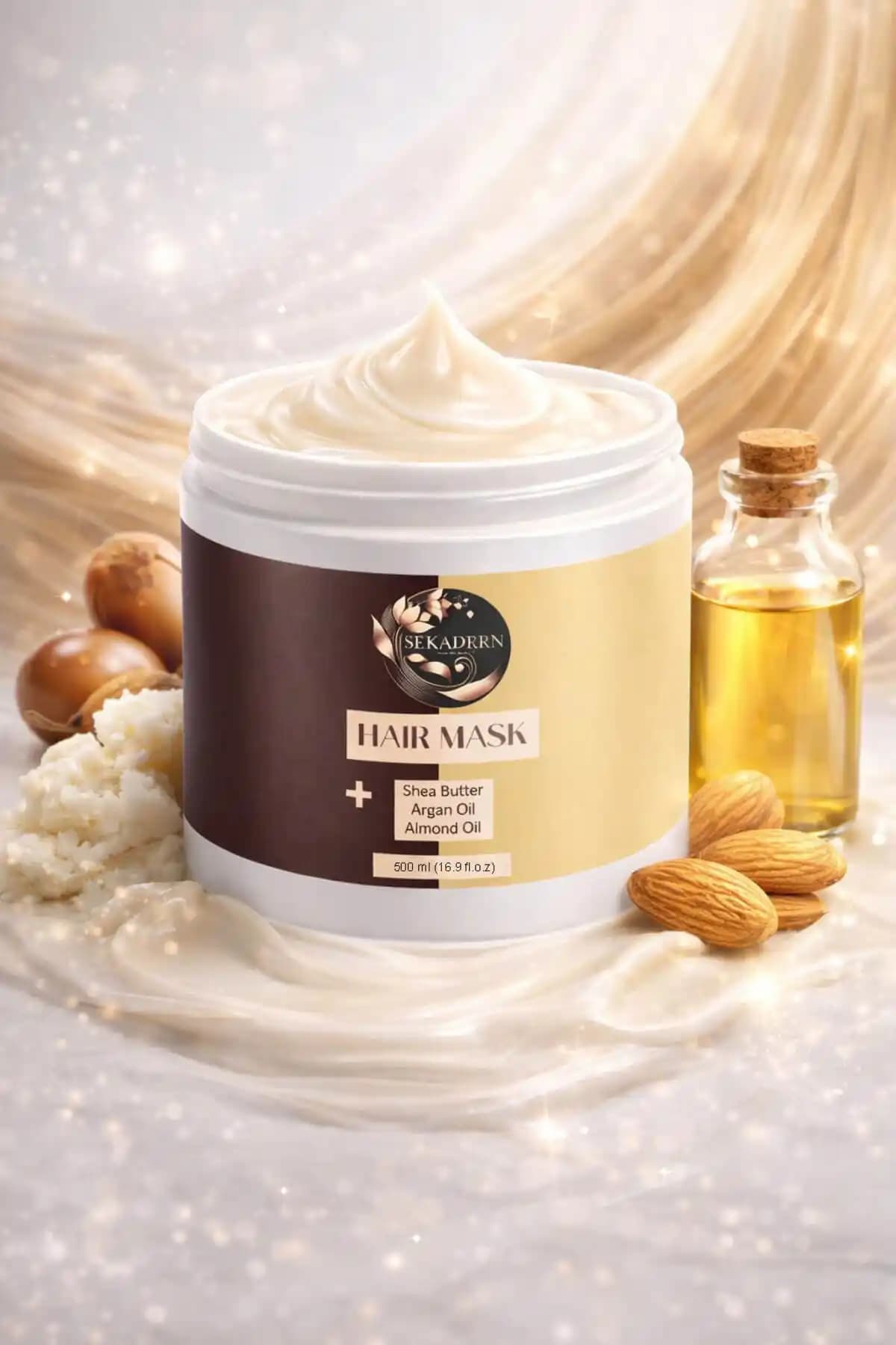 Sekadern Shea, Badem ve Argan Yağı Özlü Keratin Saç Maskesi ile sağlıklı ve parlak saçlara ulaşın