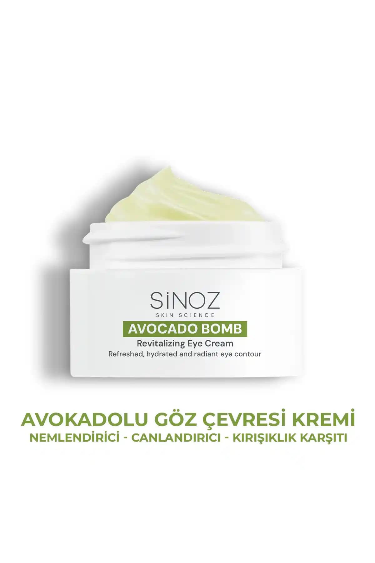 Sinoz Avokado Bomb Göz Çevresi Bakım Kremi: Doğal ve Etkili Nem Bombası