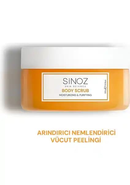 Sinoz Body Scrub Doğal İçerikli Vücut Peelingi Cilt Yenileme ve Nemlendirme