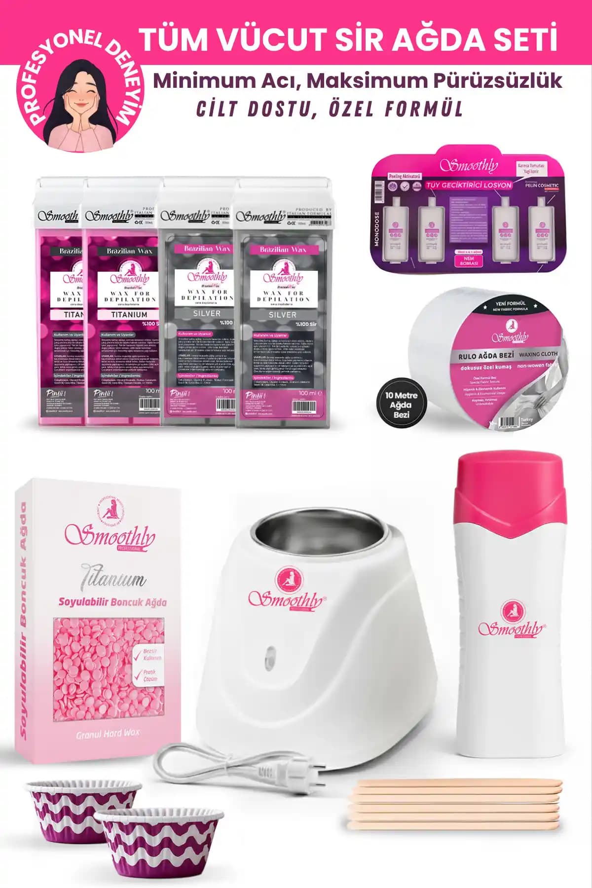 Smoothly Ağda Seti: Evde ve Profesyonel Kullanım İçin Güvenilir Ağda Çözümü