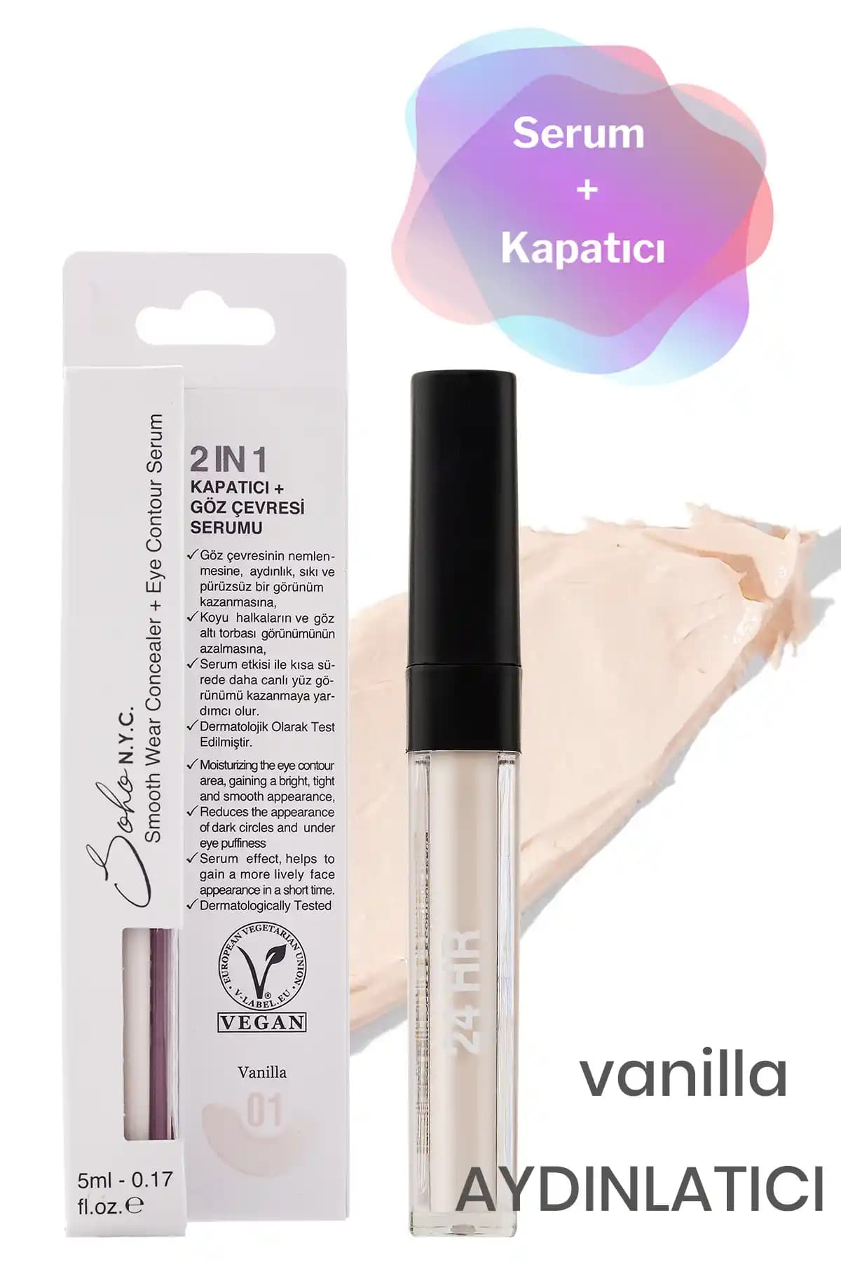 Soho N.Y.C. Vegan Göz Altı Serumu İncelemesi: Doğal ve Uzun Süreli Kapatıcı Özellikler
