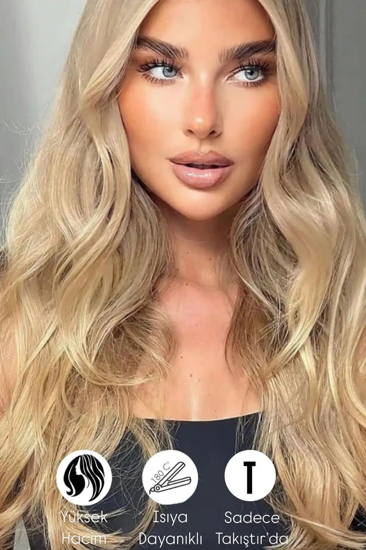 Takıştır Isıya Dayanıklı Yarımay Çıt Çıt Saç: Modern ve Dayanıklı Saç Aksesuarı