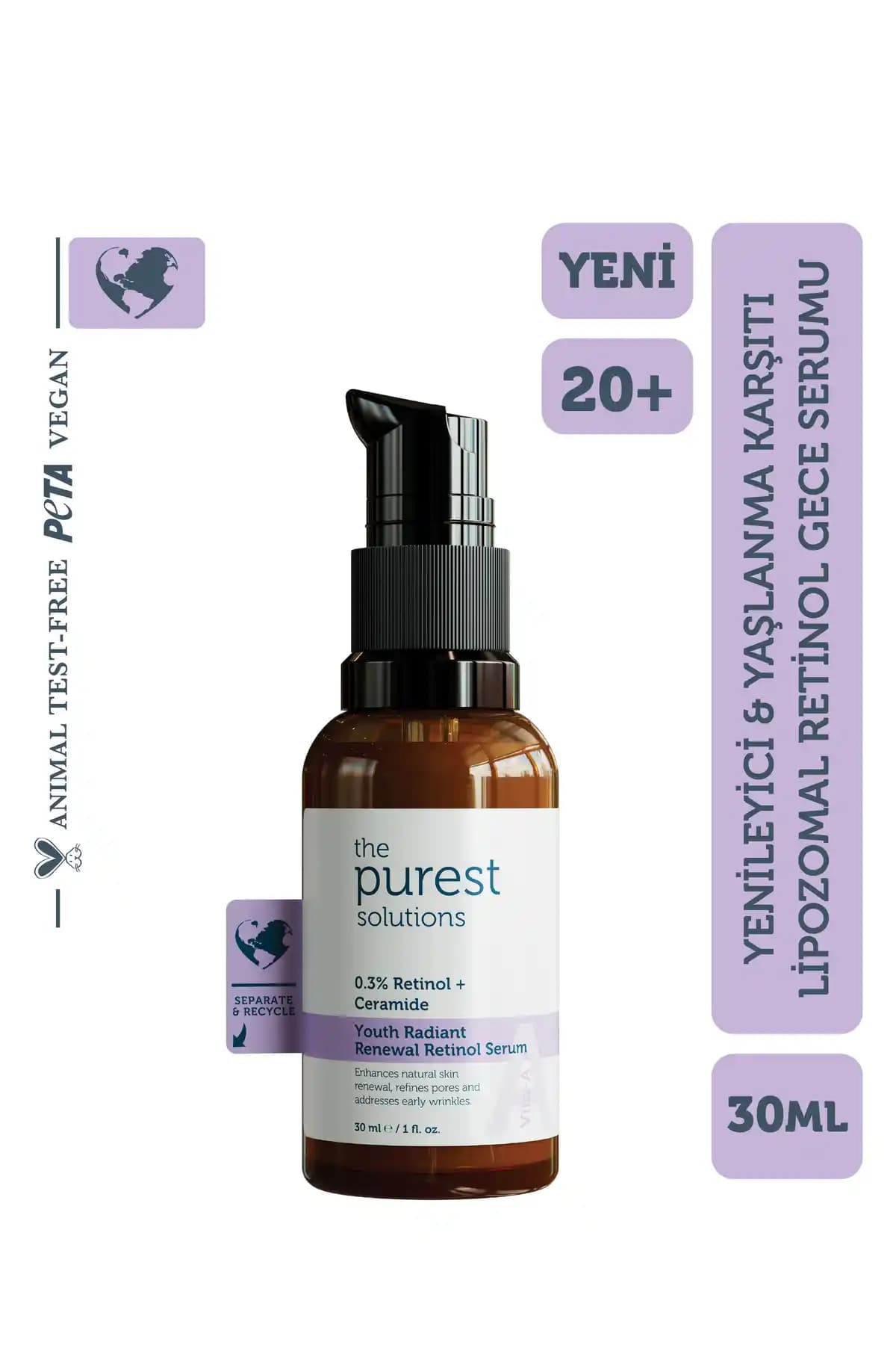 The Purest Solutions Yenileyici ve Yaşlanma Karşıtı Retinol Gece Serumu 20+ Ürün Tanıtımı ve Faydaları