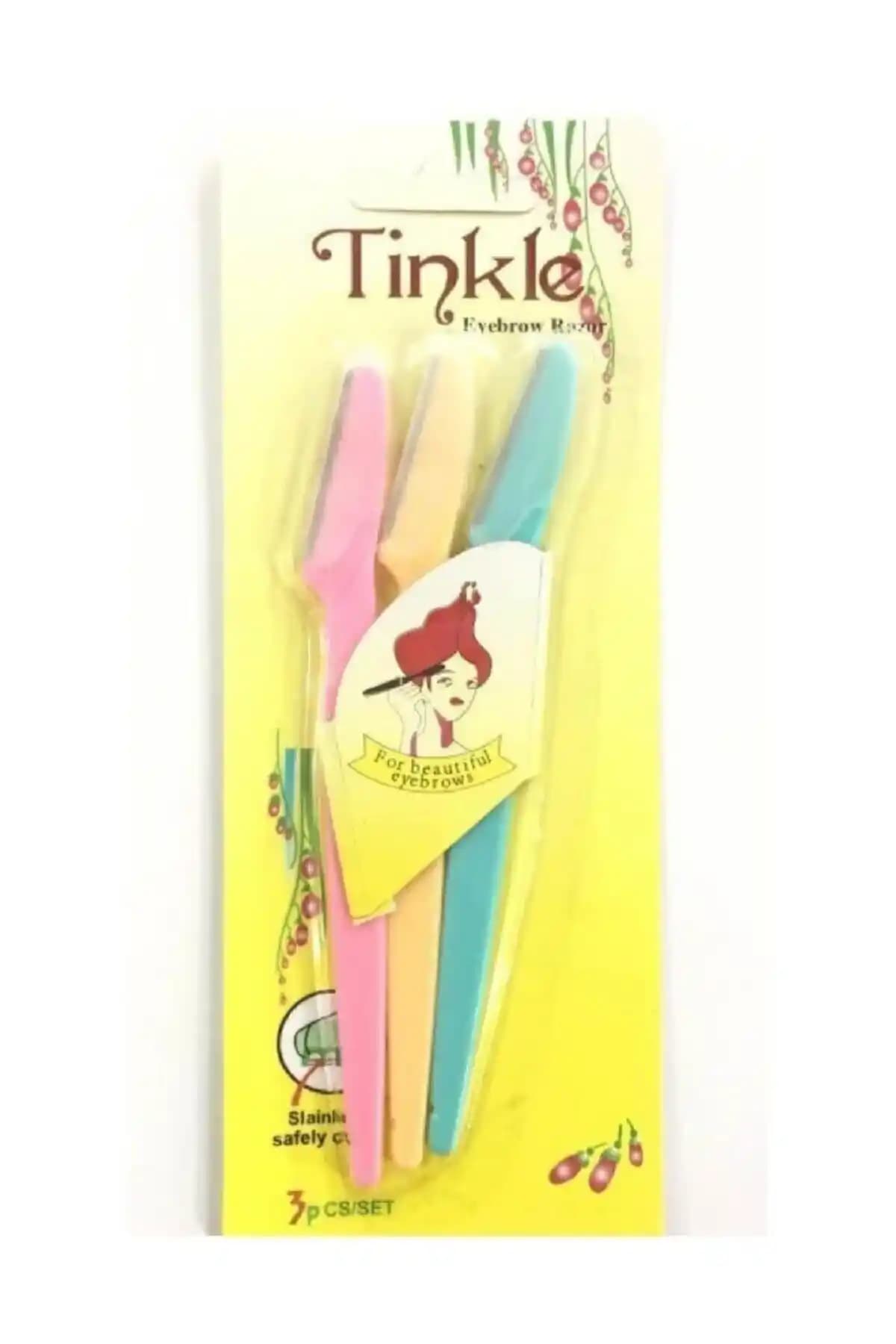 Tinkle Kaş Usturası 3'lü Set: Güvenli ve Pratik Kaş Tüy Alma Çözümü