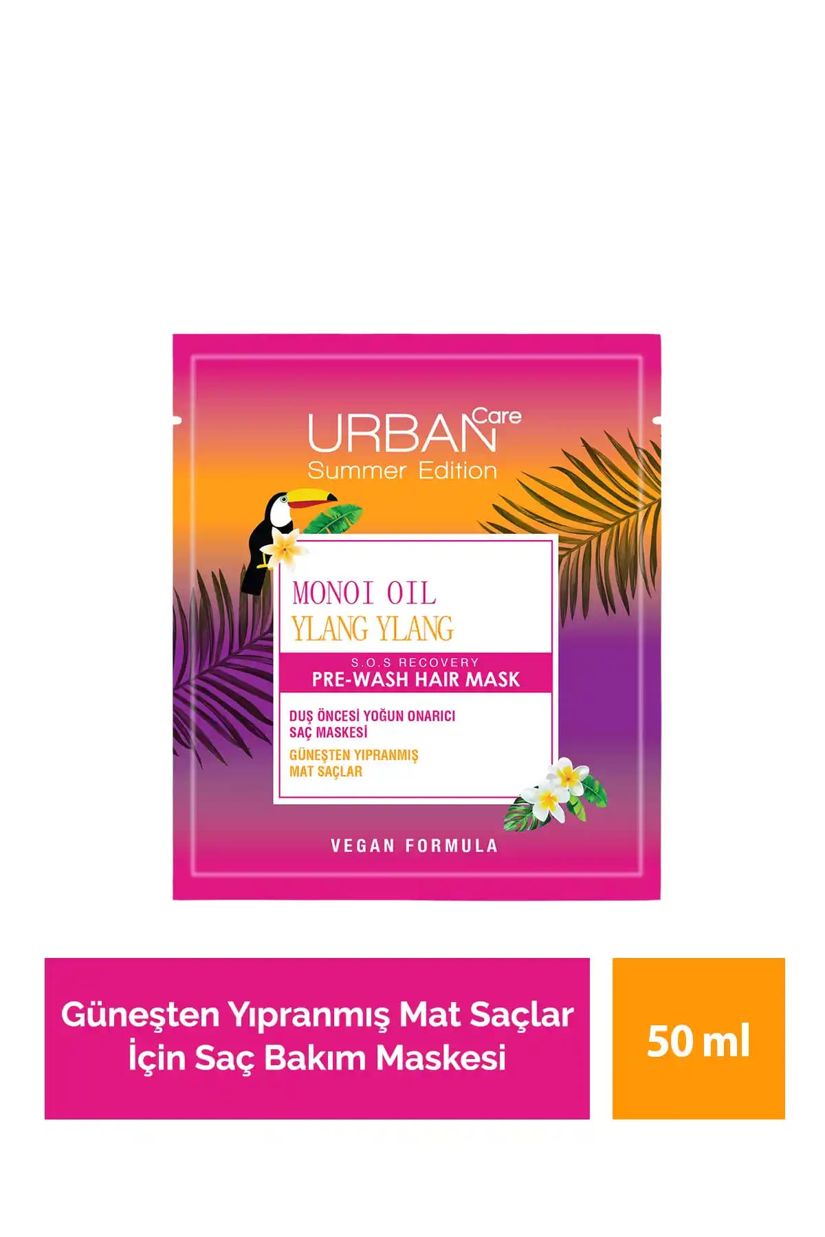 Urban Care Monoi Ylang Ylang Güneşten Yıpranmış Mat Saçlara Özel Bakım Maskesi 50ml