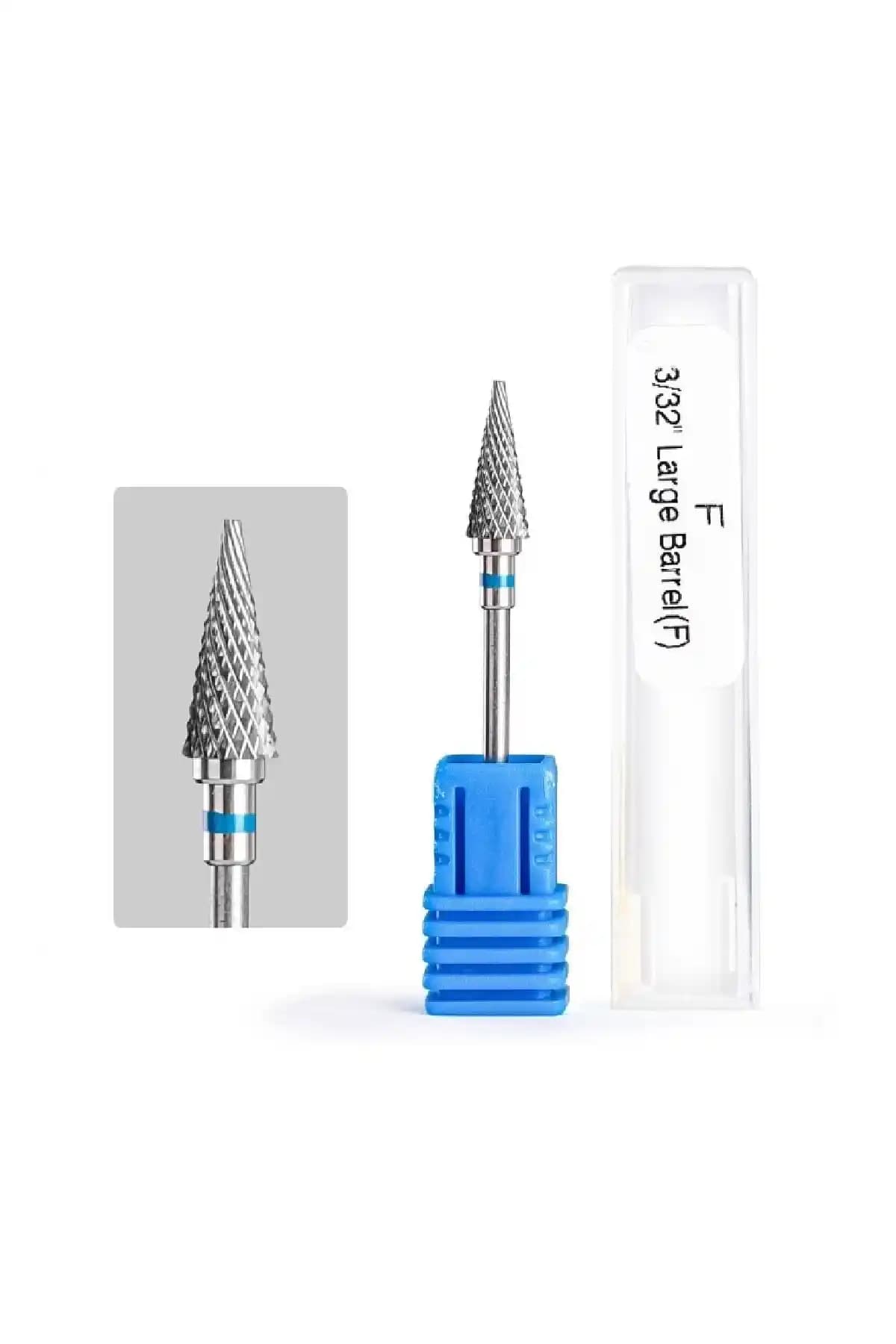 Venalisa Mavi Metal Uç Protez Tırnak Ucu Sivri Koni Şekli Profesyonel Tırnak Şekillendirme Araçları